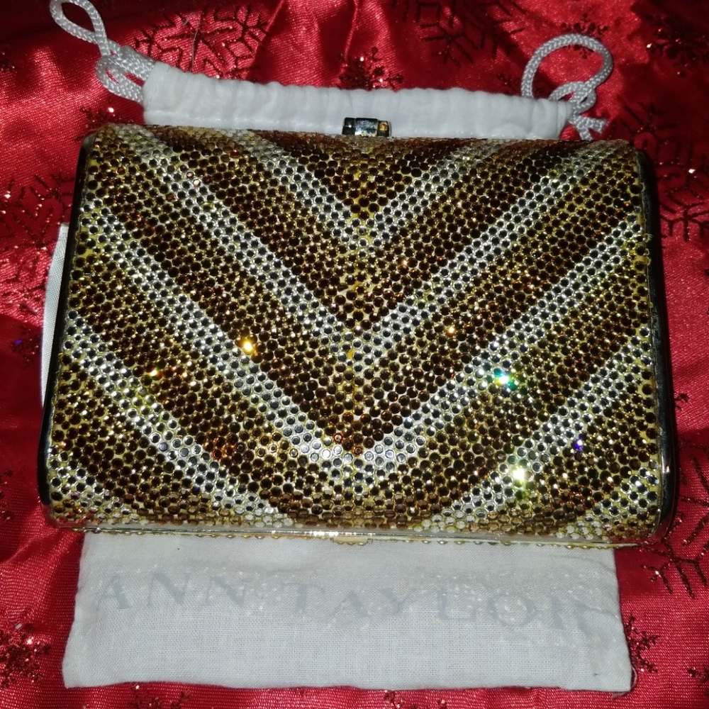 Beautiful evening sparkly clutch purse